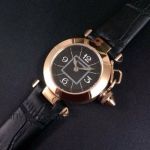 Replica Cartier Pasha Rose Gold Black Dial Lady Watch
